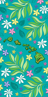 Island Chain Floral (30" x 60") Towel