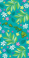 Island Chain Floral (30" x 60") Towel