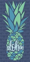 Pineapple Mosaic (30" x 60") Beach Towel