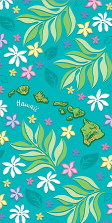 Island Chain Floral (30" x 60") Towel