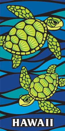 Honu Sea Glass (30"x60") Towel