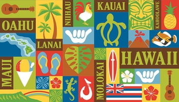 40" by 70" Aloha Print (40" x 70") Towel