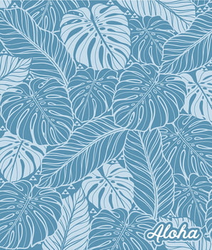 Microfleece Towel Blanket 60"x70" - Monstera