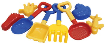 Sand & Pool Toys 8 Piece Sand Tools Set