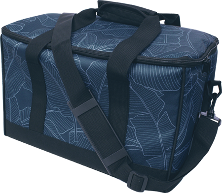 Collapsible Cooler Large - Blue Banana Leaf