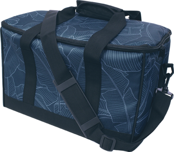 Collapsible Cooler Large - Blue Banana Leaf