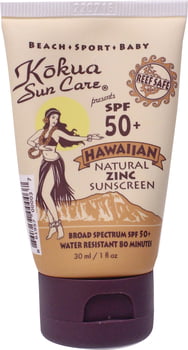Kokua Sun Care Natural Zinc Sunscreen SPF 50 - 1 oz