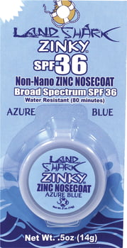 Land Shark Non-Nano Zinc Nosecoat Azure Blue SPF 36 - 0.5 oz