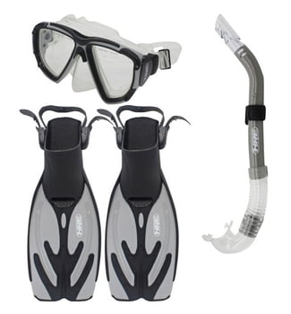 Mask & Snorkel Sets Dive Set Pro 3pc Papai