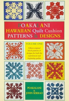 Arts & Crafts Poakalani Hawaiian Quilt Cushion Patterns and Design V.1