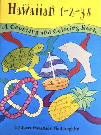 Hawaiian 1-2-3’s Counting and Coloring Book