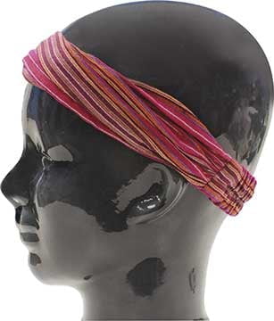 Island Headband - Striped Pink