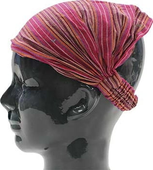 Island Headband - Striped Pink