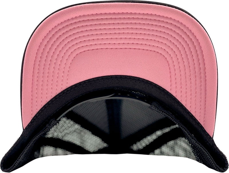 HELLO■90s Palm Tree Relaxed Fit 5Panel Cap_Magenta Pink Caps Foam Front - Aloha Pineapple 5