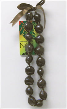 Kukui Leis, Chokers & Wristlets CHOKER KUKUI NUT BROWN