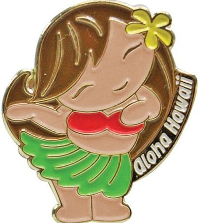 Pin Hula Girl