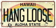 6"x12" Vintage License Plate - Hang Loose