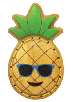 Keychains Aloji Emoji Wood Keychain Pineapple Stitch Chill - Pack of 3