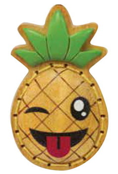 Keychains Aloji Emoji Wood Keychain Pineapple Stitch Crazy - Pack of 3