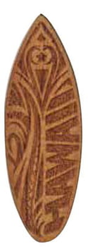 Keychains Laser Engraved Wood Keychain Surfboard - Pack of 3
