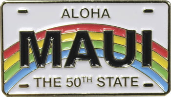 Pin Maui License Plate