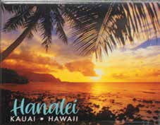 Magnets Badge Magnets Kauai - Hanalei Sunset