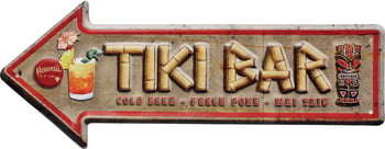 Signs & License Plates Metal Wall Sign - Tiki Bar