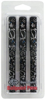 Stationery Ballpoint Pen 3 Packs - Metallic Honu