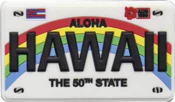 Magnets Hawaii License Plate Rubber Magnet