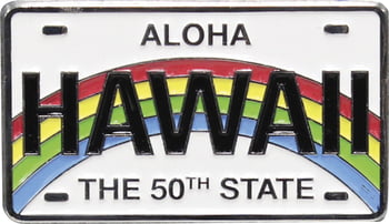 Magnet Hawaii License Plate