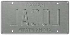 6"x12" Vintage License Plate - Local