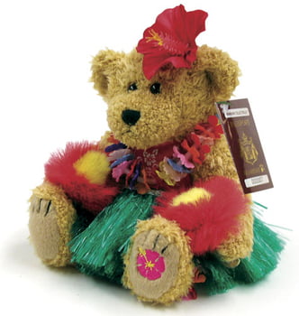 Dolls and Plushies Bearfoot Hawaiian Collectible - Modern Hula Bear