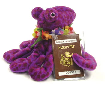 Dolls and Plushies Hawaiian Collectibles - Wawaeponi the Hawaiian Octopus