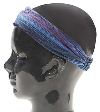 Island Headband - Striped Blue