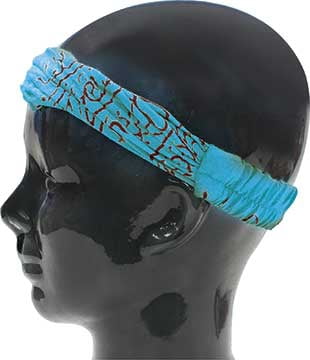Island Headband - Batik Turquoise