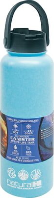Natural HI 40oz Flask - Aquamarine