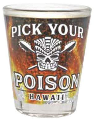 Foil Base Shot Glasses Set of 4 - Pick Your Poison