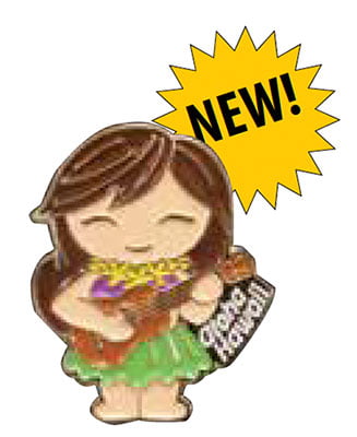Pin Hula Girl Uke