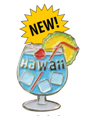 Pin Blue Hawaii Cocktail