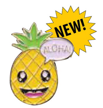 Pin Pineapple Hearts - Pack of 3
