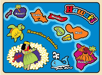 Wooden Puzzle - Blue Island Chain