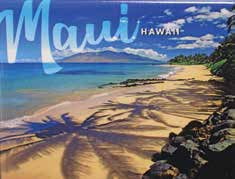 Badge Magnets Maui - Kihei Palms, Maui -+ Pack of 5