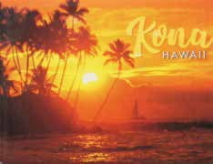 Badge Magnets Big Island - Kailua-Kona Sunset - Pack of 5