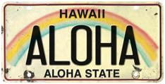6"x12" Vintage License Plate - Aloha