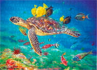 Jigsaw Puzzle 500 Pieces - Honu Kisses