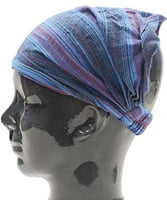 Island Headband - Striped Blue