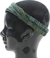 Island Headbands - Striped Green