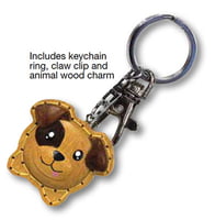 Hawaiian Stuff Wood Keychain Ipo Dog Stitch - Pack of 3