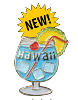 Pin Blue Hawaii Cocktail