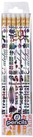 Hawaii Icons Pencils - 12 Pack Foil